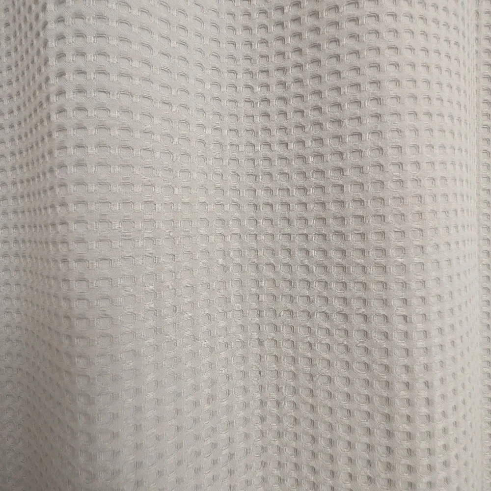 Waffle Texture Gray Shower Curtain